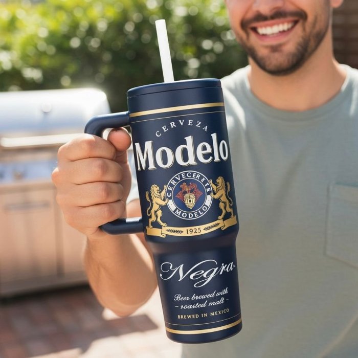 Termo Con Diseño De Cerveza 1 Litro