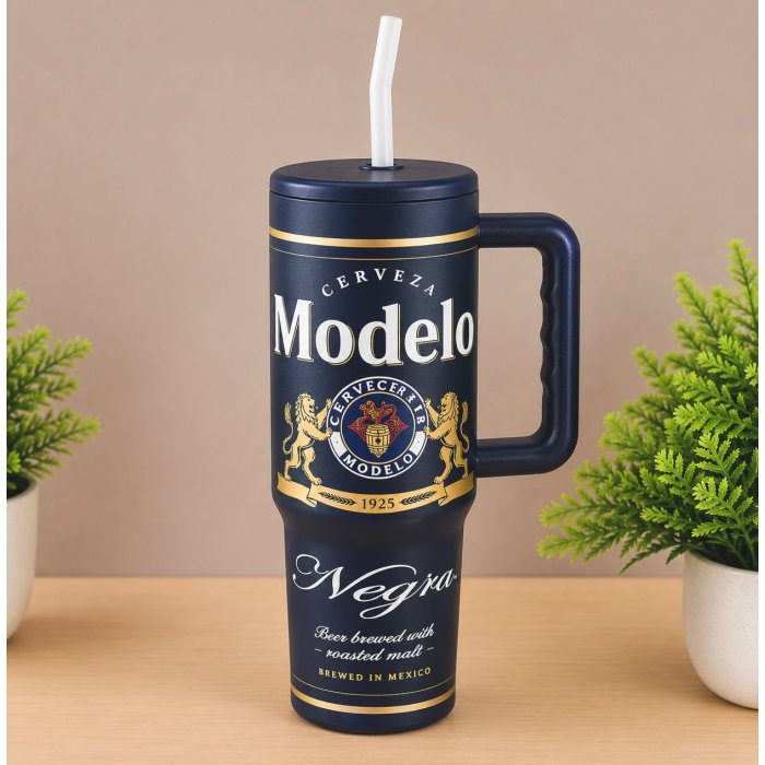 Termo Con Diseño De Cerveza 1 Litro