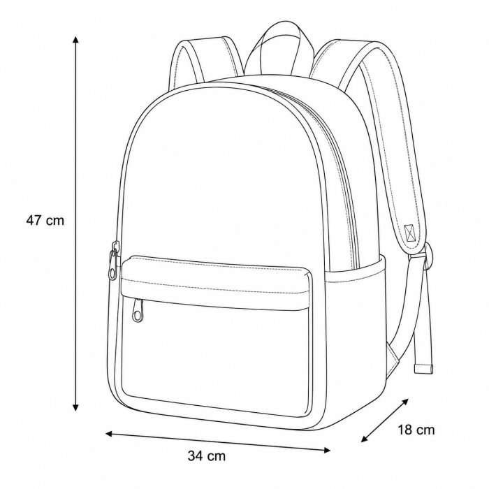 Mochila Con Diseño Divertido Y Compartimentos