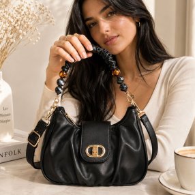 Bolsa De Hombro Elegante Con Correa Ajustable