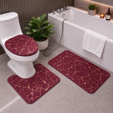 Juego De Baño Decorativo De 3 Piezas