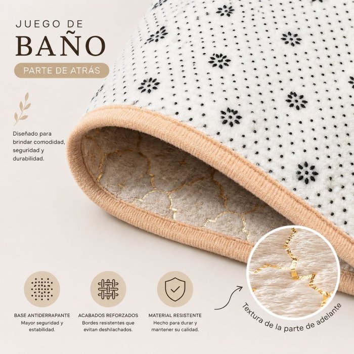 Juego De Baño Decorativo De 3 Piezas