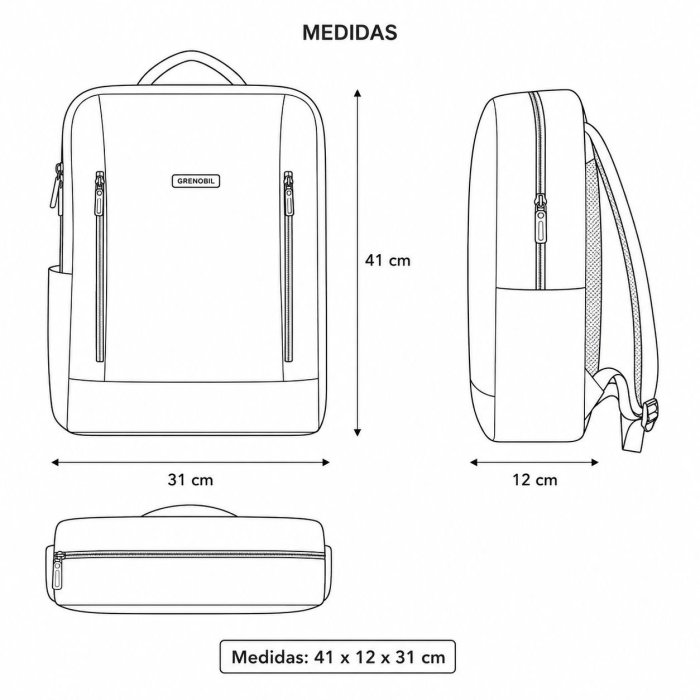 Mochila Multifuncional Con Compartimentos