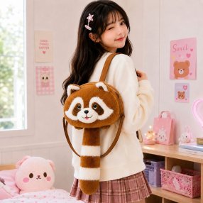 Mochila De Peluche Con Diseño Adorable