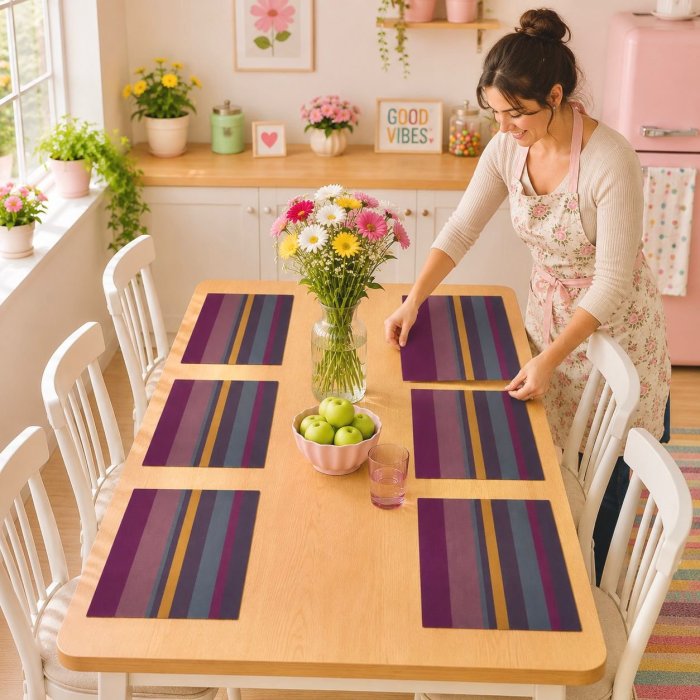 Juego De 6 Manteles Individuales Decorativos