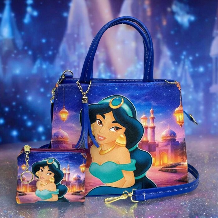 Bolsa Para Niñas Con Diseño De Princesa Y Monedero