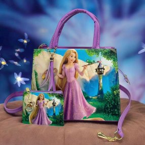 Bolsa Para Niñas Con Diseño De Princesa Y Monedero