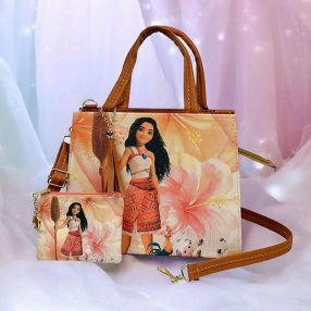 Bolsa Para Niñas Con Diseño De Princesa Y Monedero