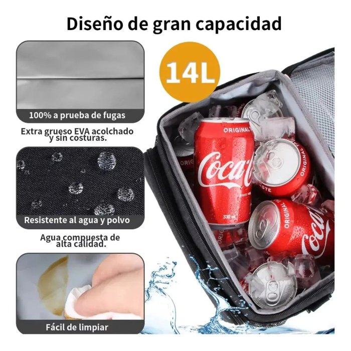 Lonchera Térmica Con Compartimentos Y Correa