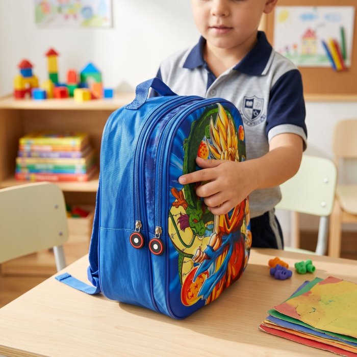 Mochila Infantil 3D con Luces y Doble Cierre para Preescolar