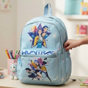 Mochila Escolar Infantil con Compartimentos y Bolsa Frontal