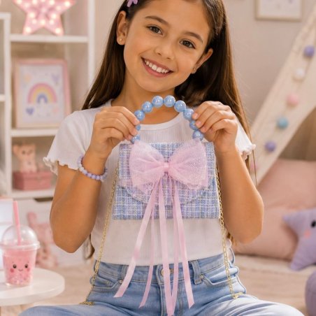 Bolsa Infantil de Moda con Cadena y Asa Decorativa