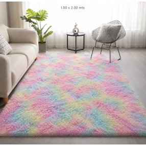 Tapete Afelpado Decorativo Suave para Sala y Recámara