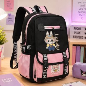Mochila Escolar Juvenil de Gran Capacidad y Multi Compartimentos