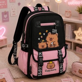 Mochila Escolar Juvenil de Gran Capacidad y Multi Compartimentos