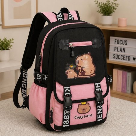 Mochila Escolar Juvenil de Gran Capacidad y Multi Compartimentos