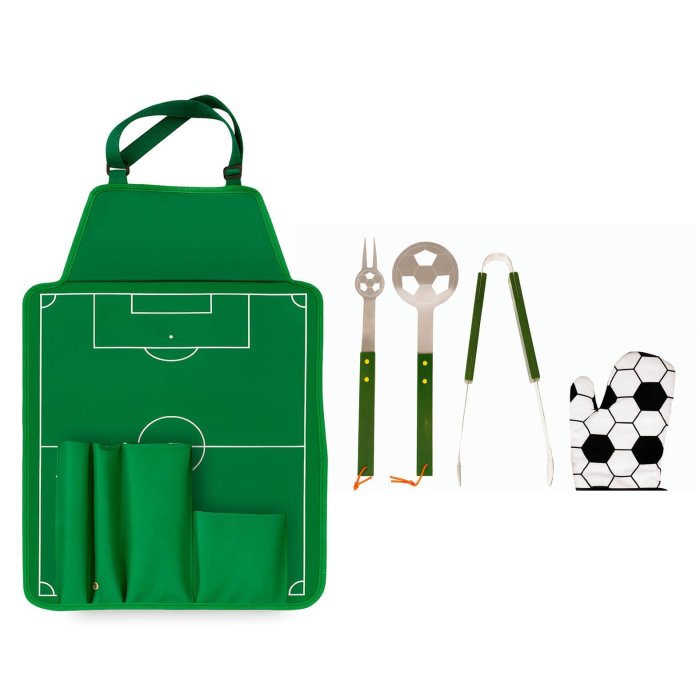 Set Parilla Soccer Con Mandil