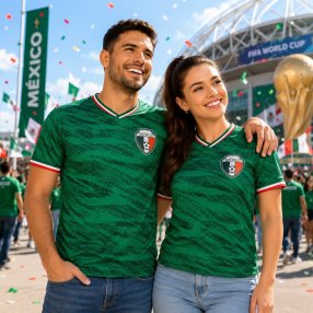 Playera XL Tricolor Unisex México