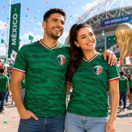 Playera XL Tricolor Unisex México