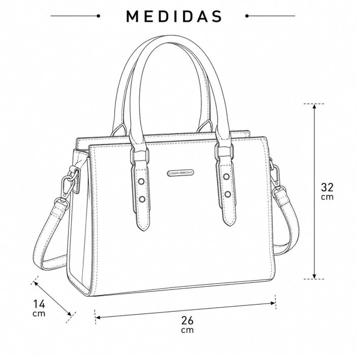 Bolsa de Mano Elegante para Mujer con Correa Ajustable