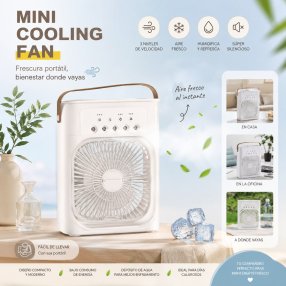 Mini Ventilador Portátil Recargable