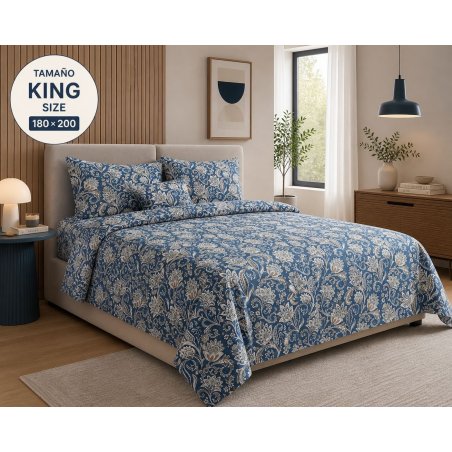 Juego de Sábanas king size 4 Piezas con Fundas para Almohada