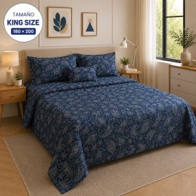 Juego de Sábanas king size 4 Piezas con Fundas para Almohada