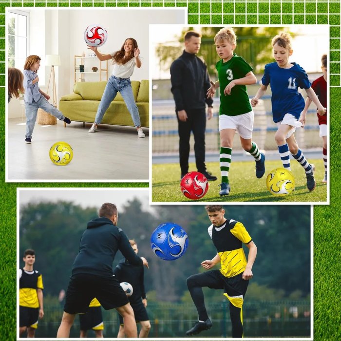 BALÓN FUTBOL SOCCER TAMAÑO 5 SE ENVÍA COLOR Y DISEÑO VARIADO