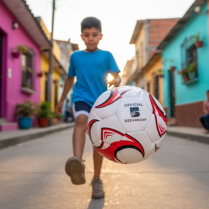 BALÓN FUTBOL SOCCER TAMAÑO 5 SE ENVÍA COLOR Y DISEÑO VARIADO