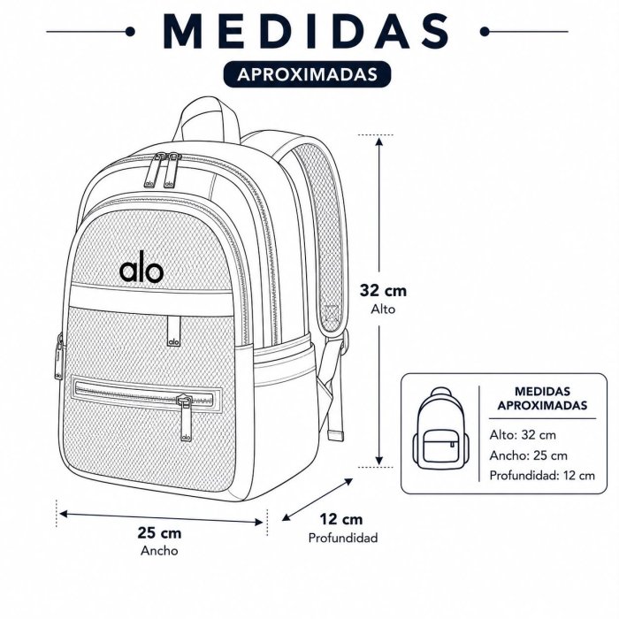 Mochila Casual Deportiva Tipo Mesh para Mujer
