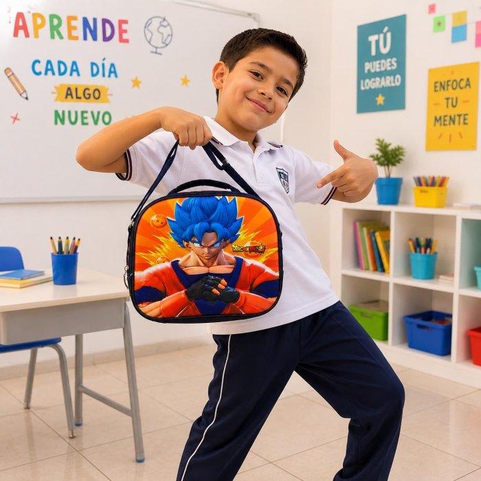 Lonchera Infantil Térmica con Diseños de Personajes en Tendencia