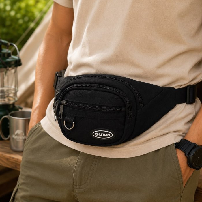 Cangurera Multi Compartimentos Unisex para Viaje y Uso Diario