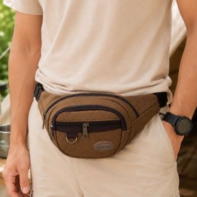 Cangurera Multi Compartimentos Unisex para Viaje y Uso Diario