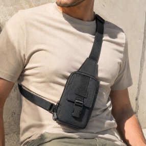 Pechera Crossbody Compacta Multi Compartimentos Unisex