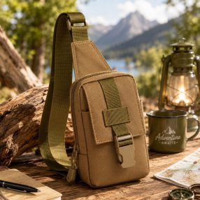Pechera Crossbody Compacta Multi Compartimentos Unisex