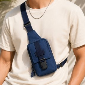 Pechera Crossbody Compacta Multi Compartimentos Unisex