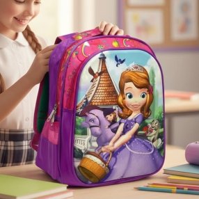 Mochila Escolar Infantil para Kínder Triple Compartimento