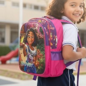 Mochila Escolar Infantil para Kínder Triple Compartimento