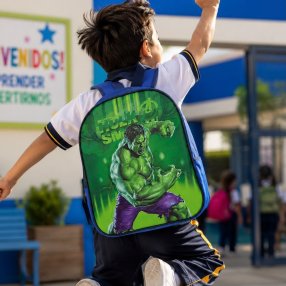 Mochila Escolar Infantil para Kínder con Compartimento Principal