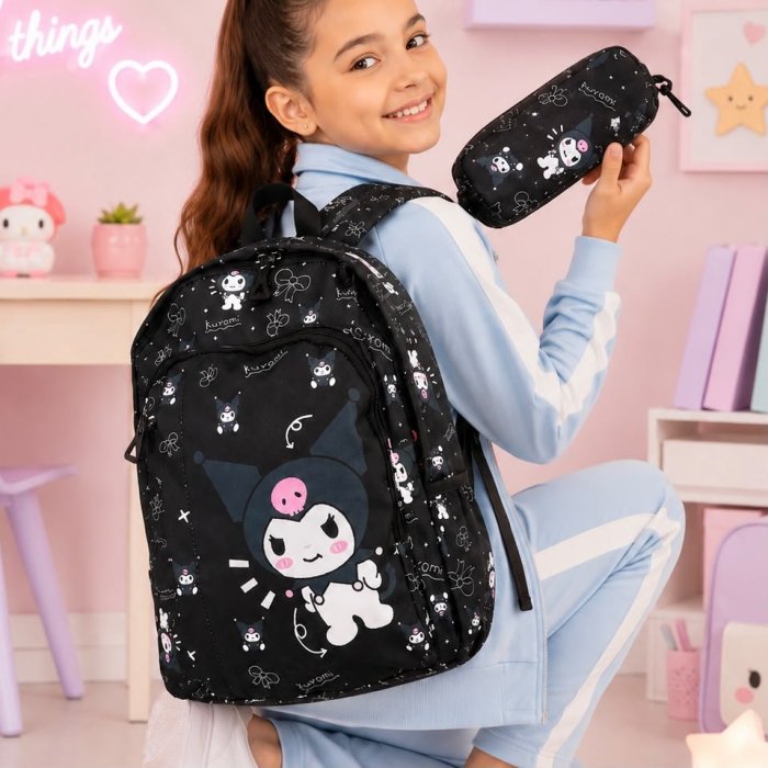 Mochila Escolar Infantil con Cartuchera para Primaria
