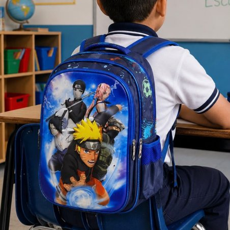 Mochila Escolar Infantil para Primaria con Triple Compartimento