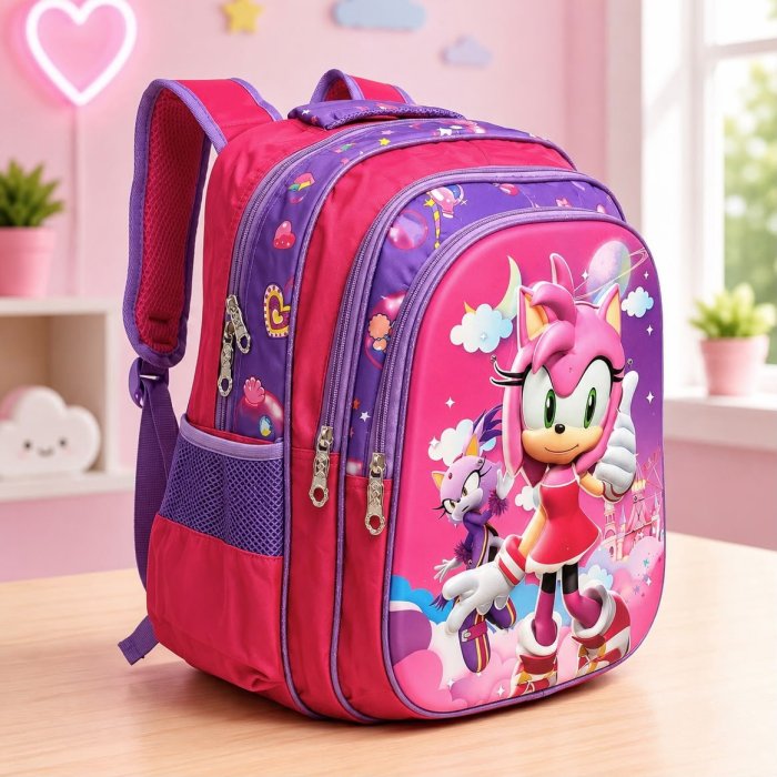 Mochila Escolar Infantil para Primaria con Triple Compartimento