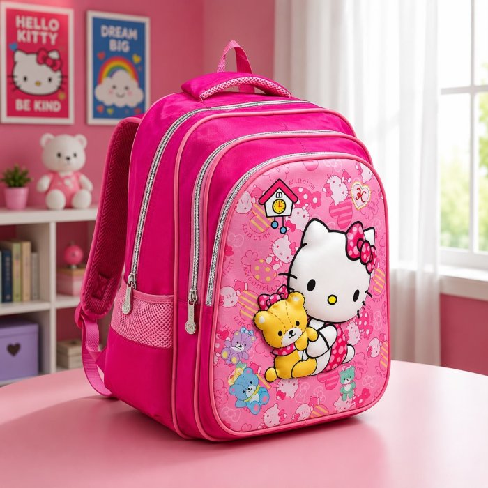 Mochila Hello Kitty para Niña | Diseño Kawaii Original 🎀✨