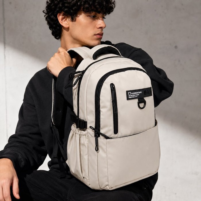 Mochila Juvenil Casual de Gran Capacidad Multi Compartimentos