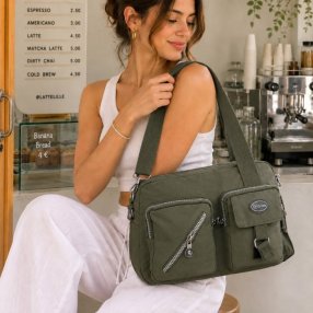 Bolsa multiusos con doble asa y correa ajustable