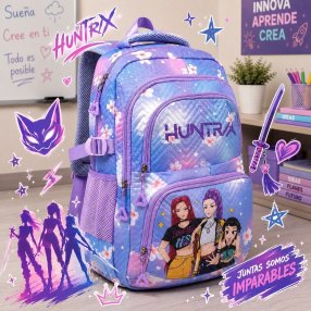Mochila para Primaria con Diseño de Personajes del Momento