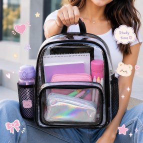 Mochila Transparente para Primaria y Secundaria