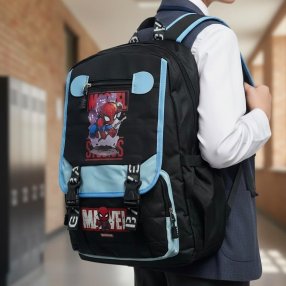 Mochila Escolar Juvenil de Gran Capacidad y Multi Compartimentos