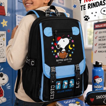 Mochila Escolar Juvenil de Gran Capacidad y Multi Compartimentos