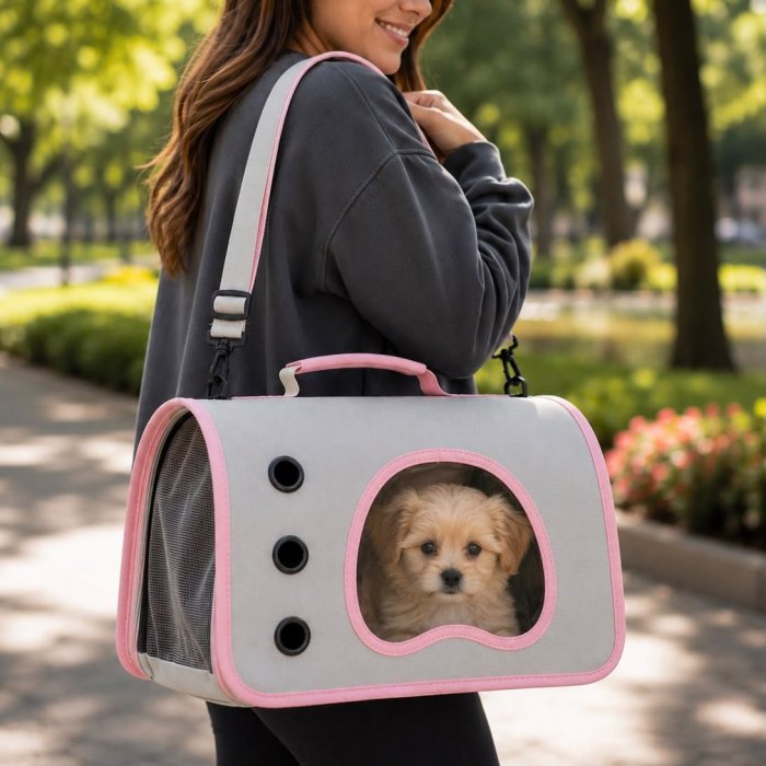 Transportadora para Mascotas con Ventana Panorámica